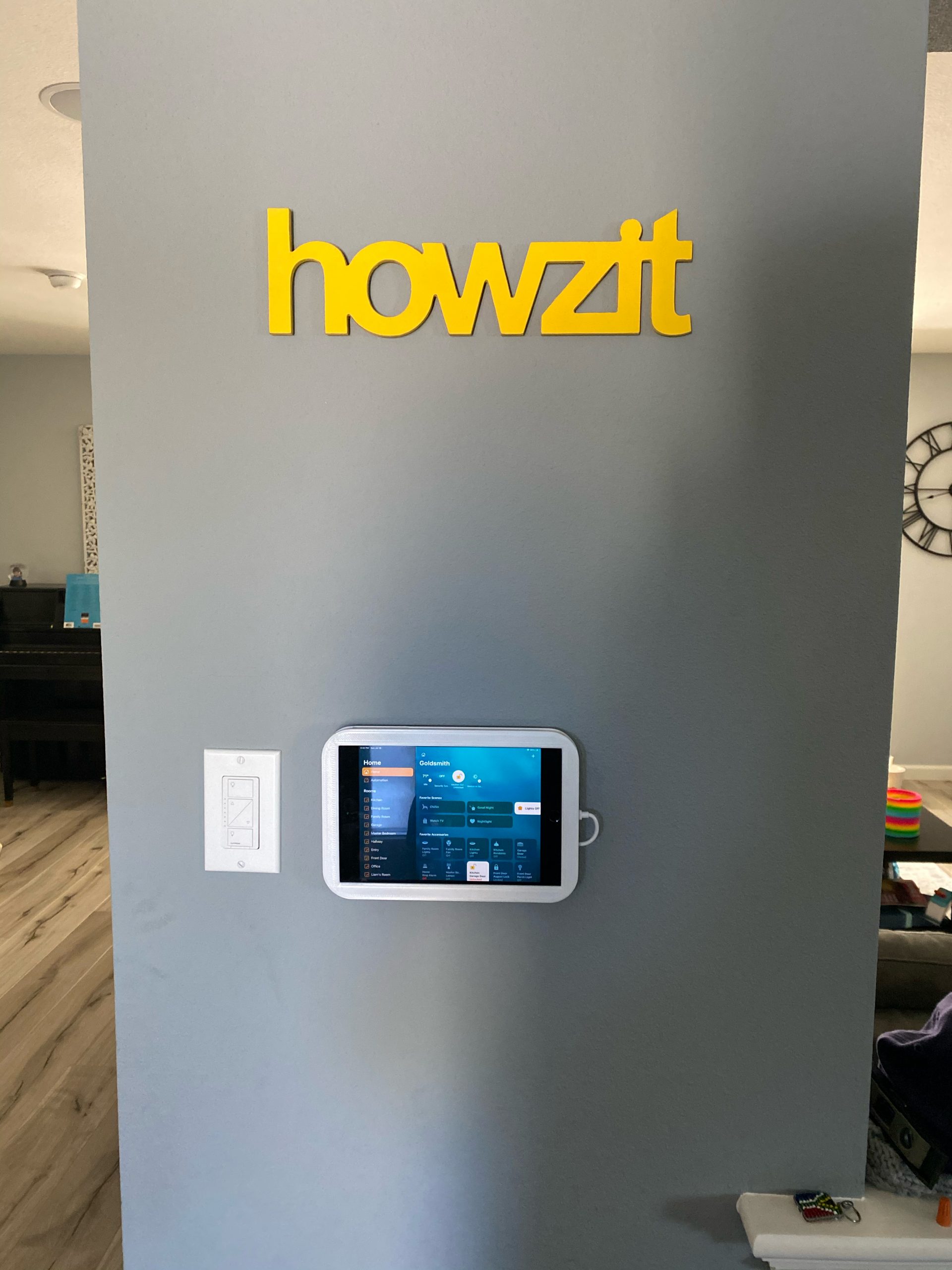 Tablet displaying a home automation interface, Thousand Oaks Handyman, Westlake Handyman, Oak Park Handyman, Agoura Handyman