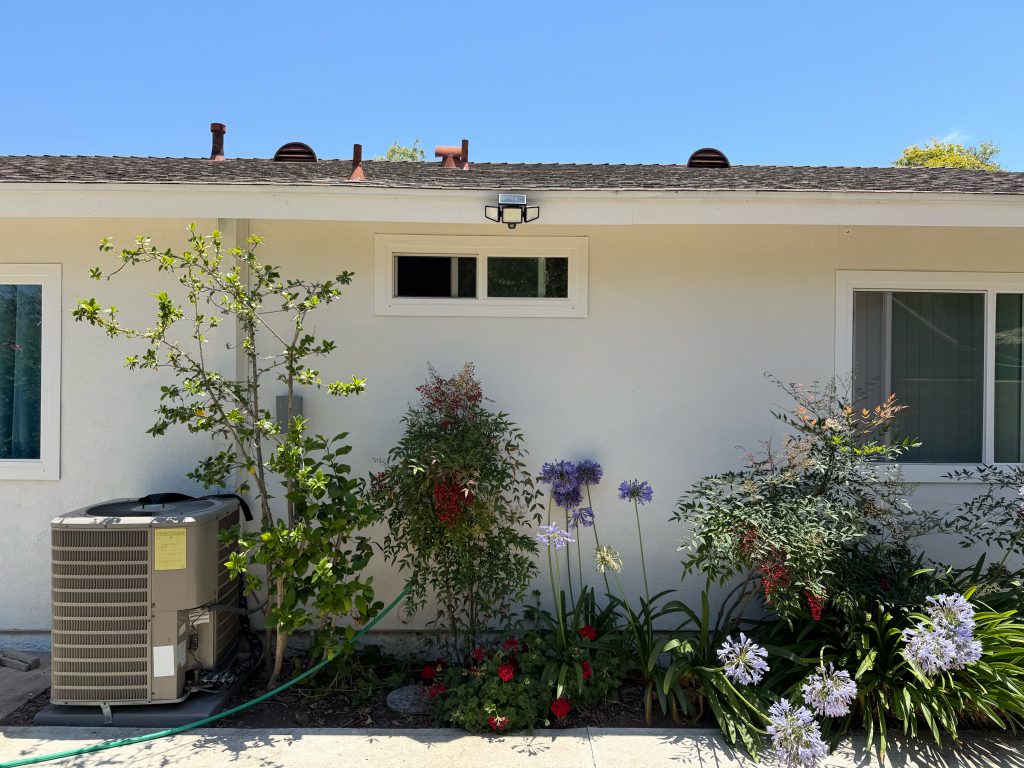 Solar Floodlight Installation