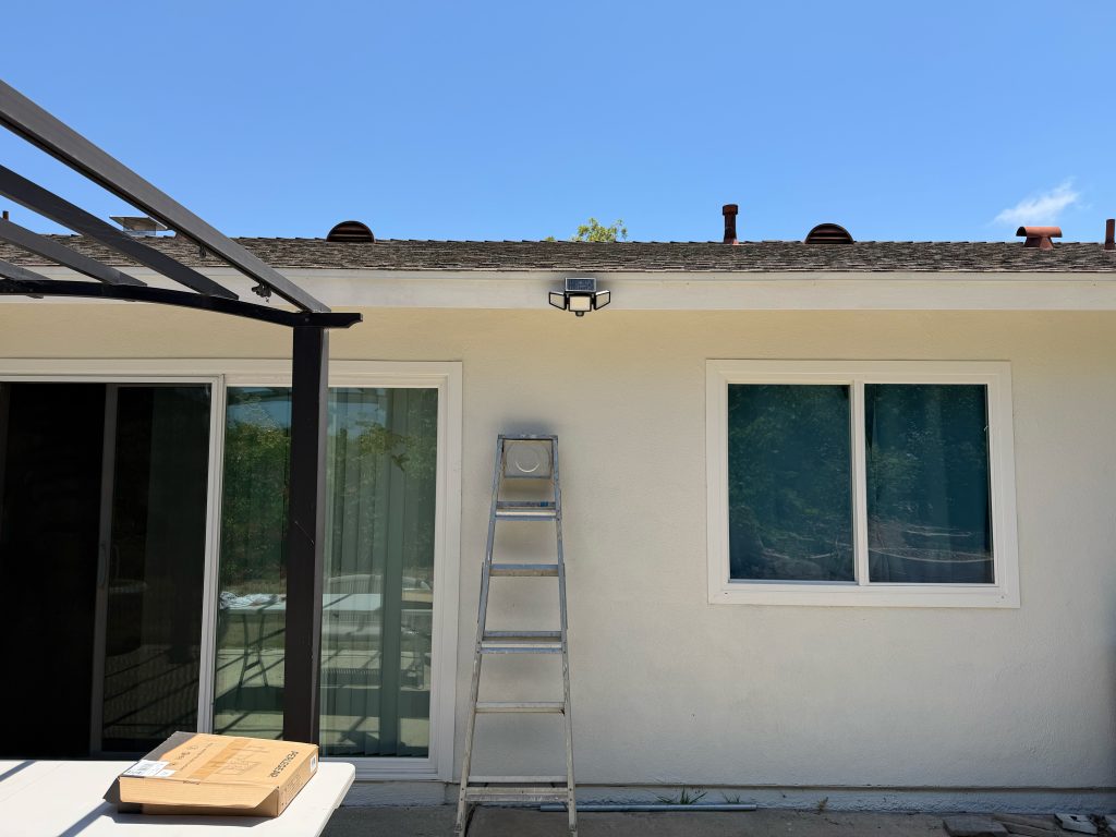 Solar Floodlight Installation